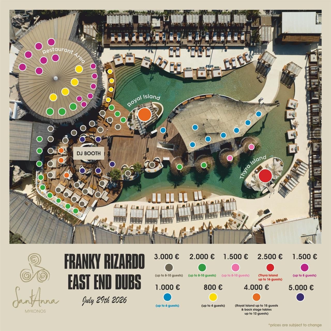 Franky Rizardo & East End Dubs floor plan