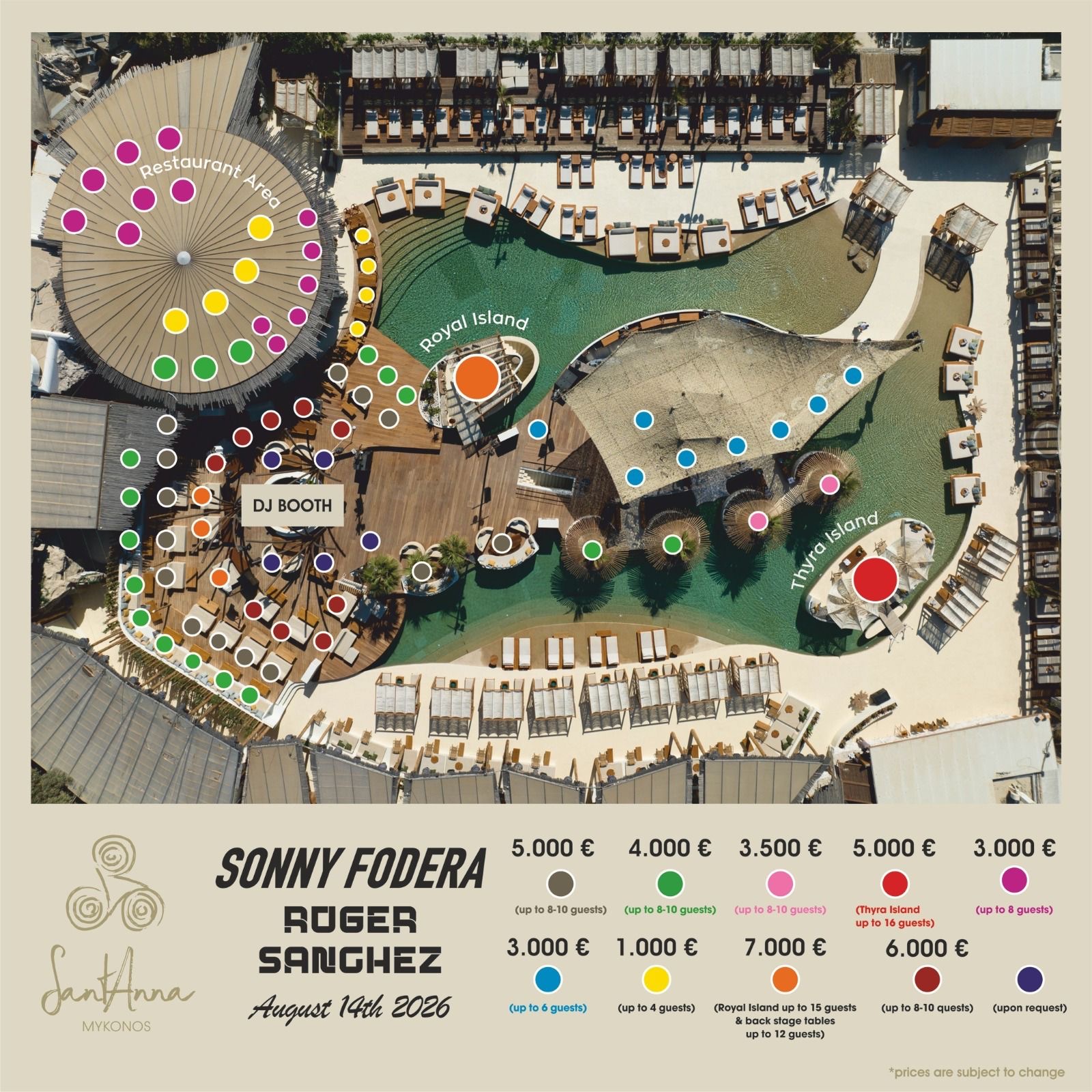 Sonny Fodera & Roger Sanchez floor plan